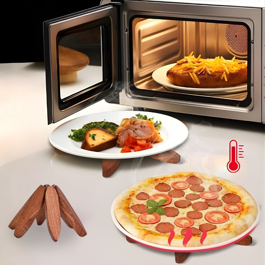 Gourmetific™ Tree-Shaped Wooden Trivet Set