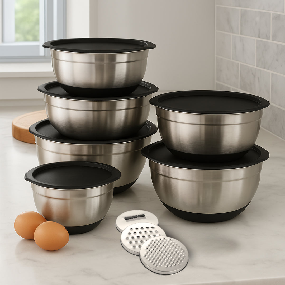 Gourmetific™ Stainless Steel Bowl Set