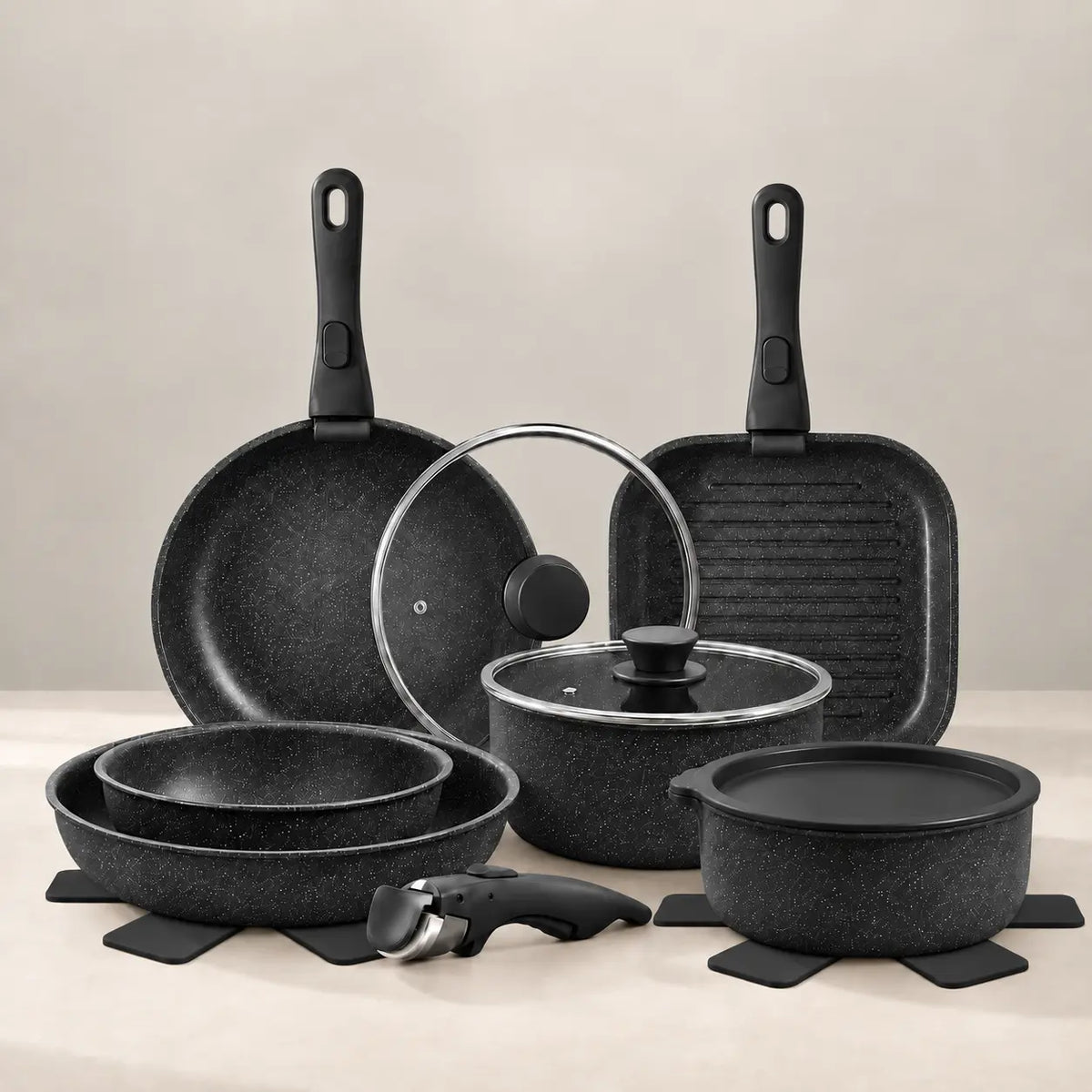 Gourmetific™ Cookware Set - Silver Touch