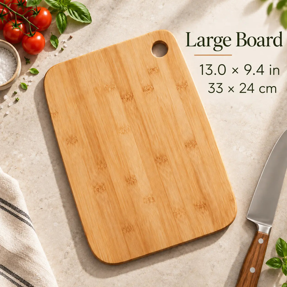 Gourmetific™ Bamboo Cutting Board