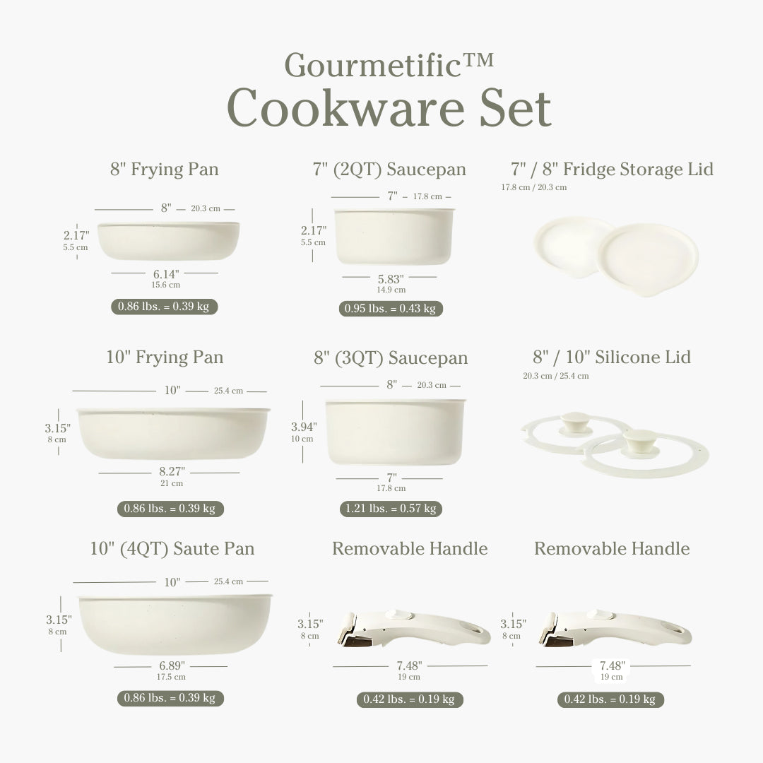 Gourmetific™ Cookware Set - Blush Pink