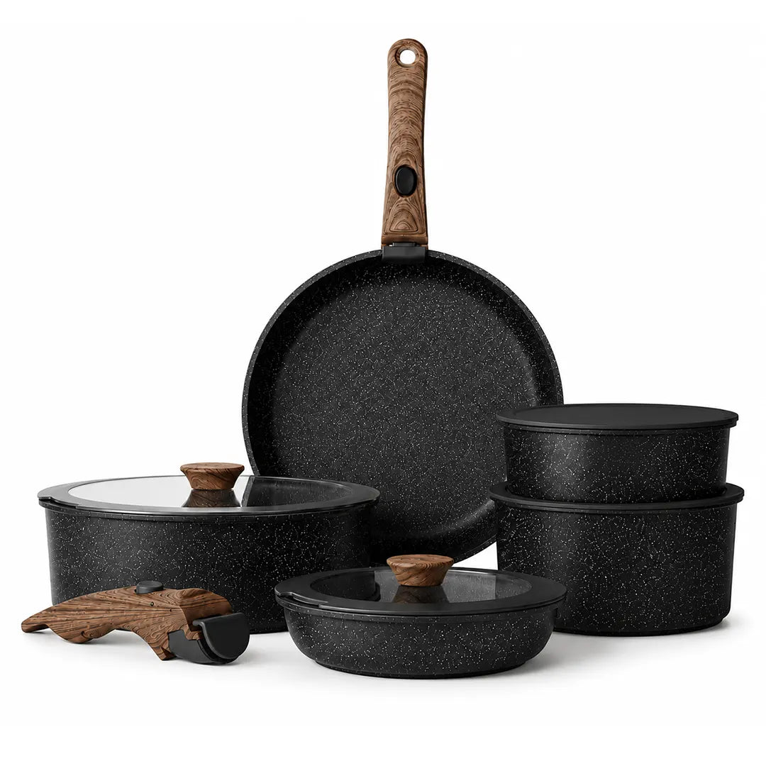 Gourmetific™ Cookware Set - Wooden Touch