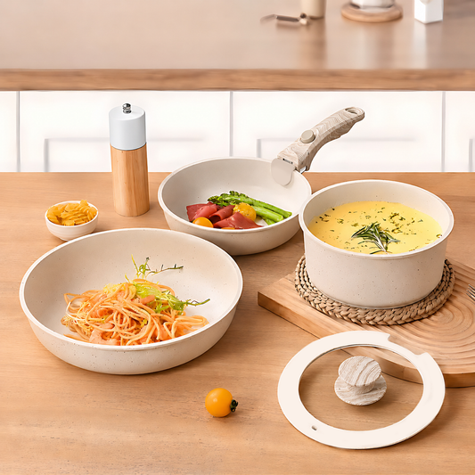 Gourmetific™ Cookware Set - Wooden Touch