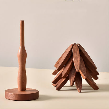 Gourmetific™ Tree-Shaped Wooden Trivet Set