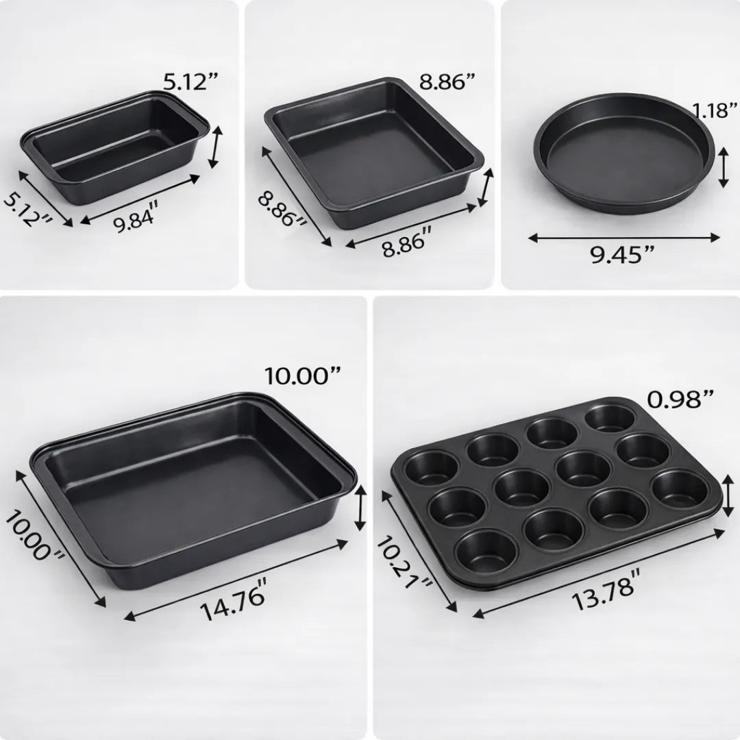 Gourmetific™ 5 Piece Bakeware Set