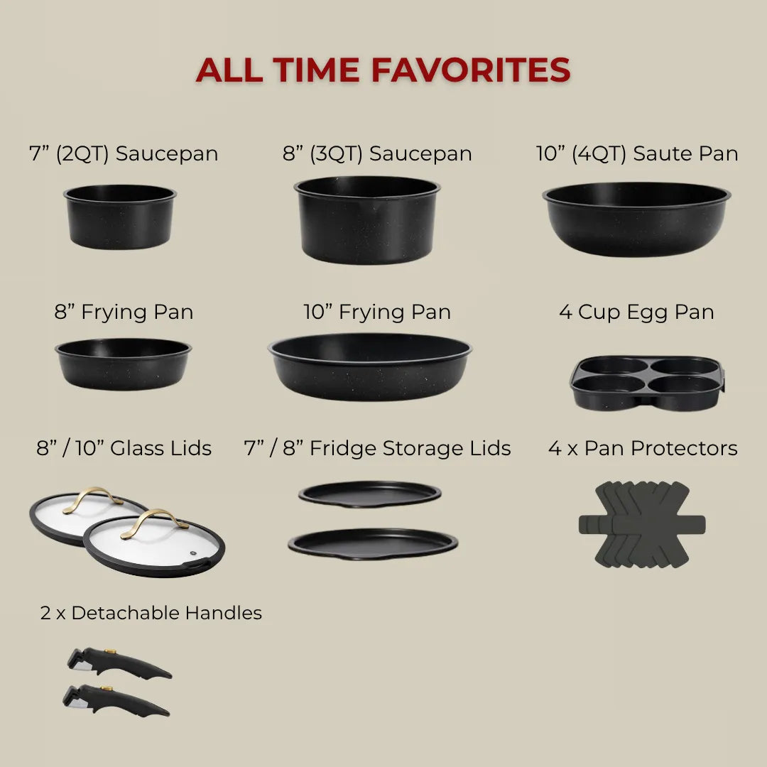 Gourmetific™ Cookware Set - Golden Touch