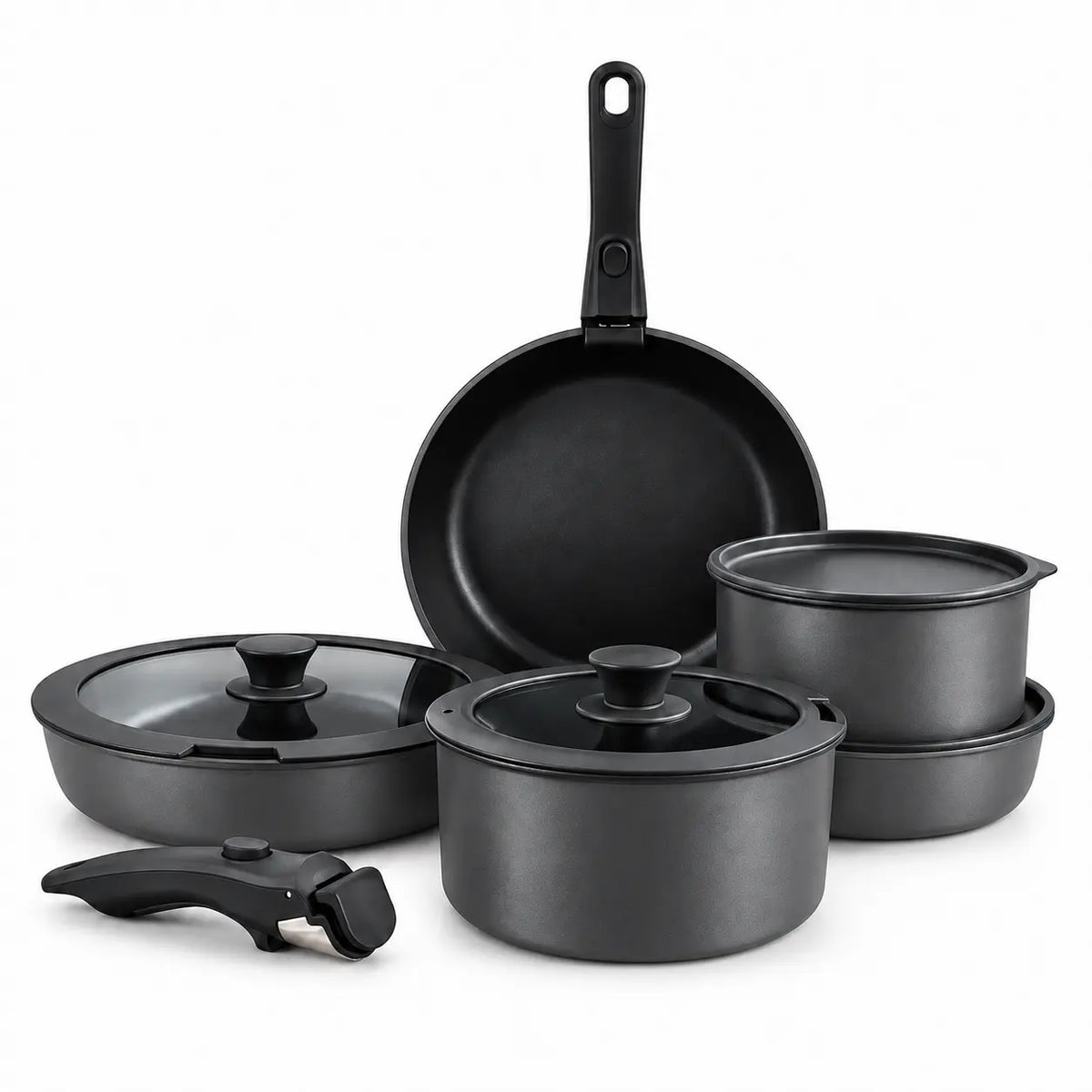 Gourmetific™ Cookware Set - Midnight Edition