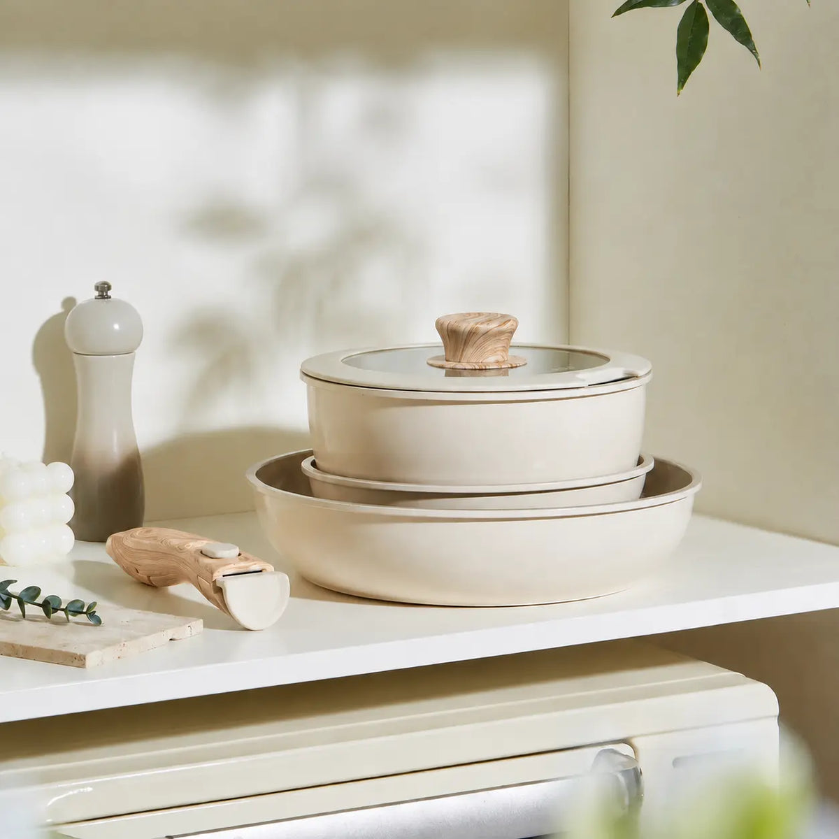 Gourmetific™ Cookware Set - Wooden Touch