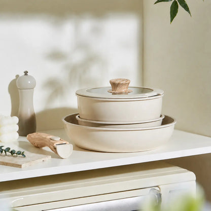 Gourmetific™ Cookware Set - Wooden Touch