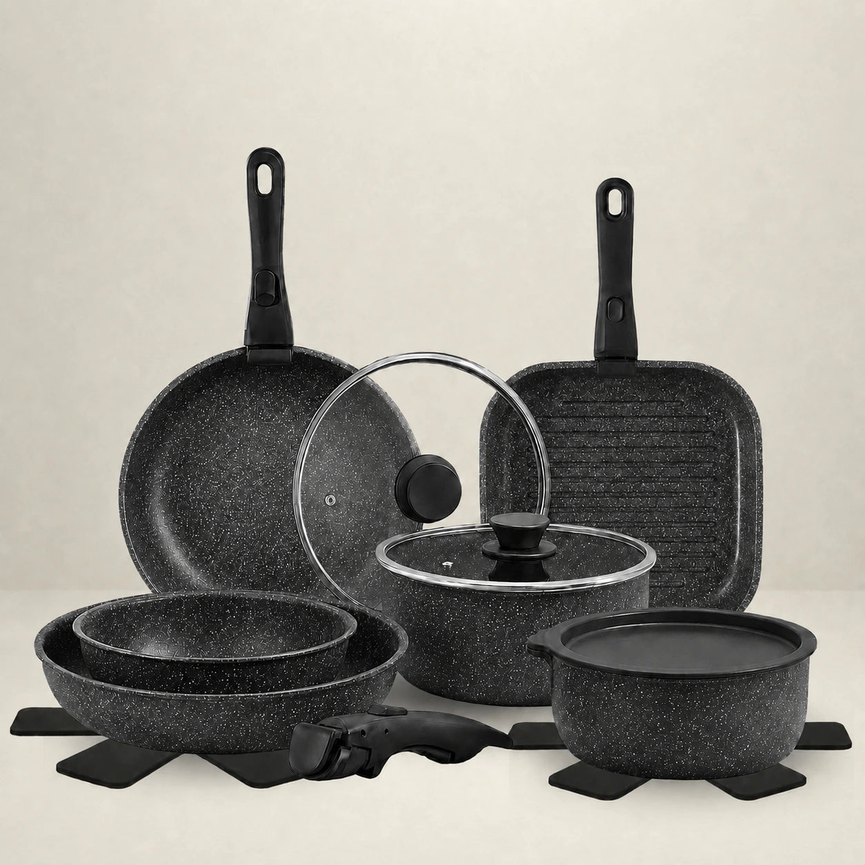 Gourmetific™ Silver Touch Cookware Set
