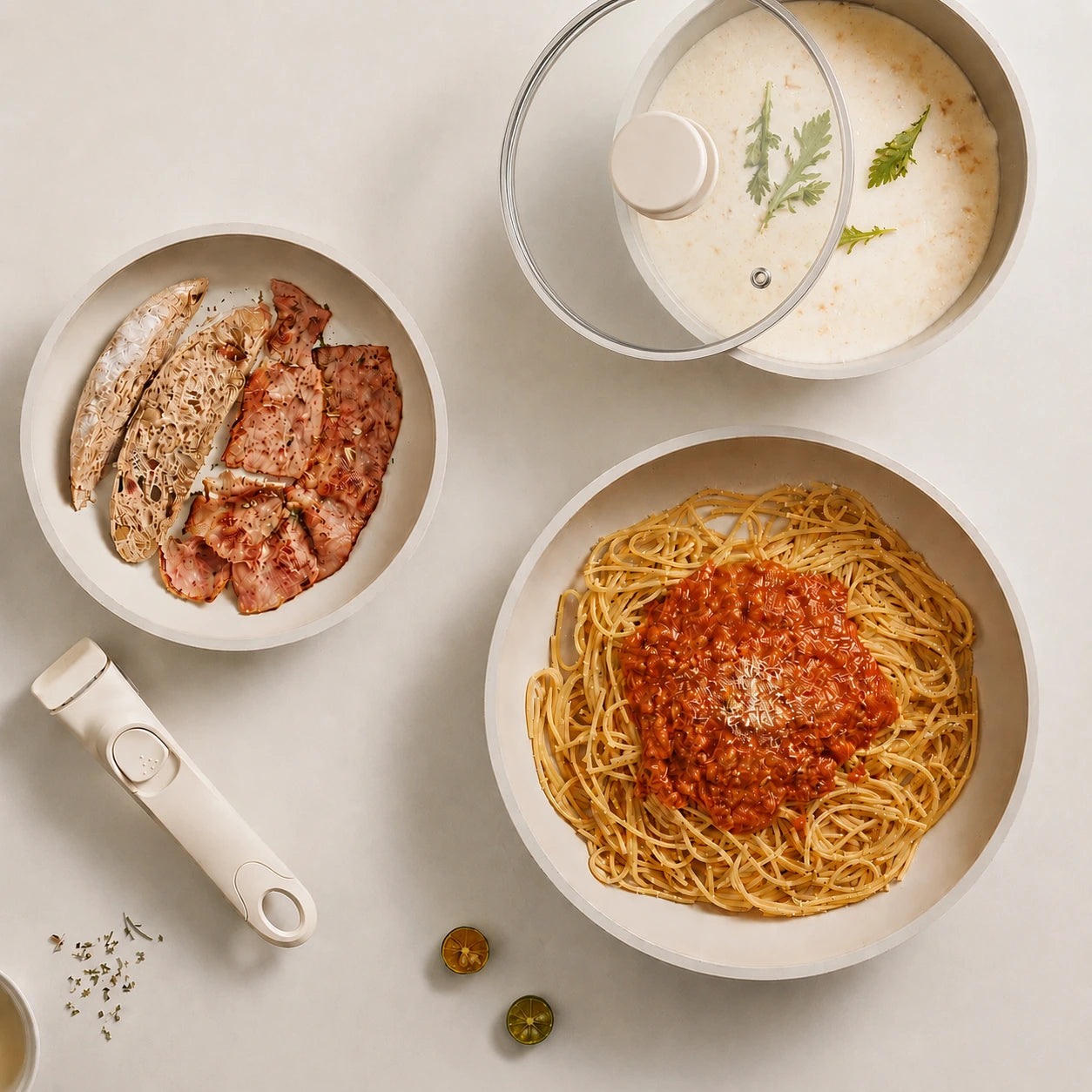 Gourmetific™ Silver Touch Cookware Set