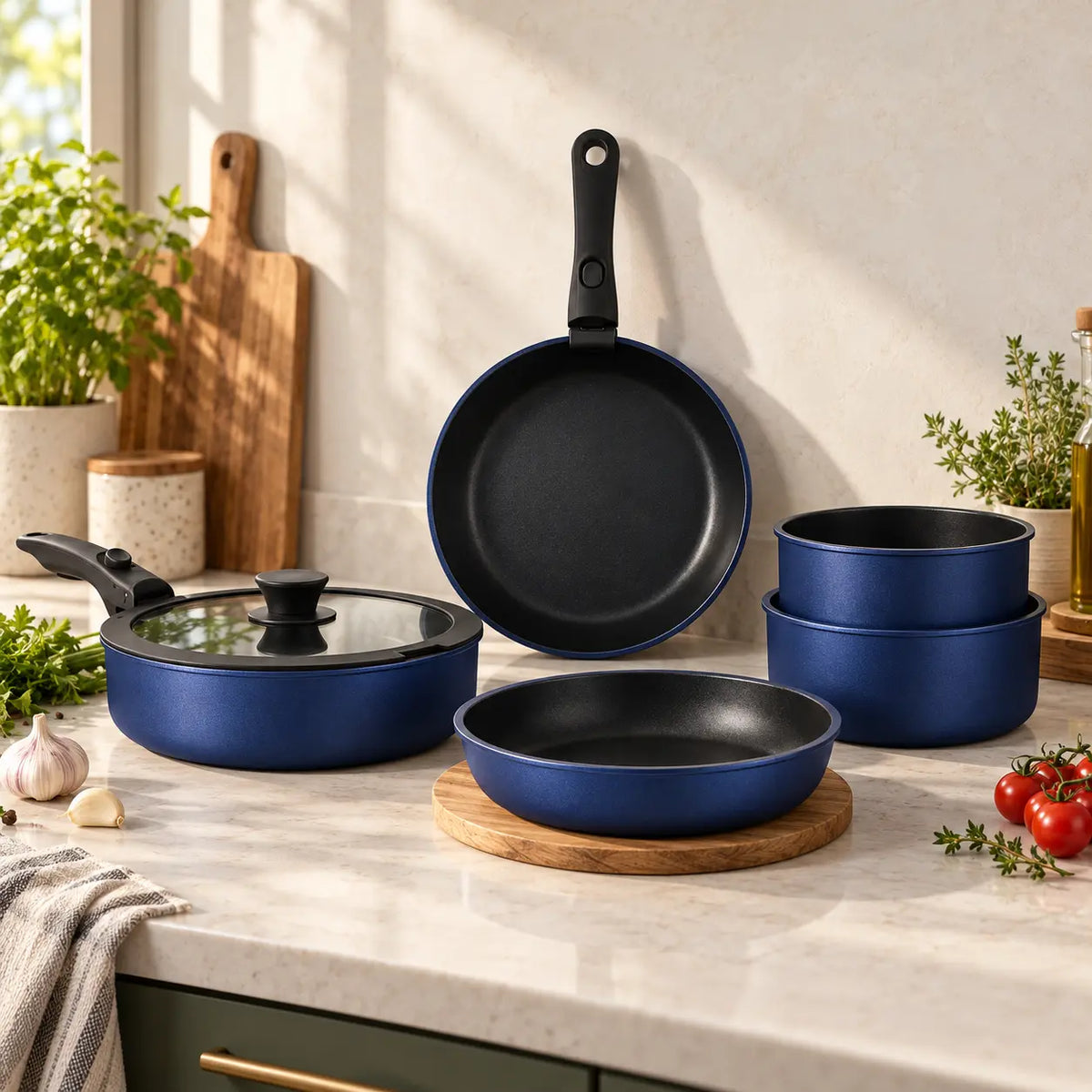 Gourmetific™ Cookware Set - Midnight Edition