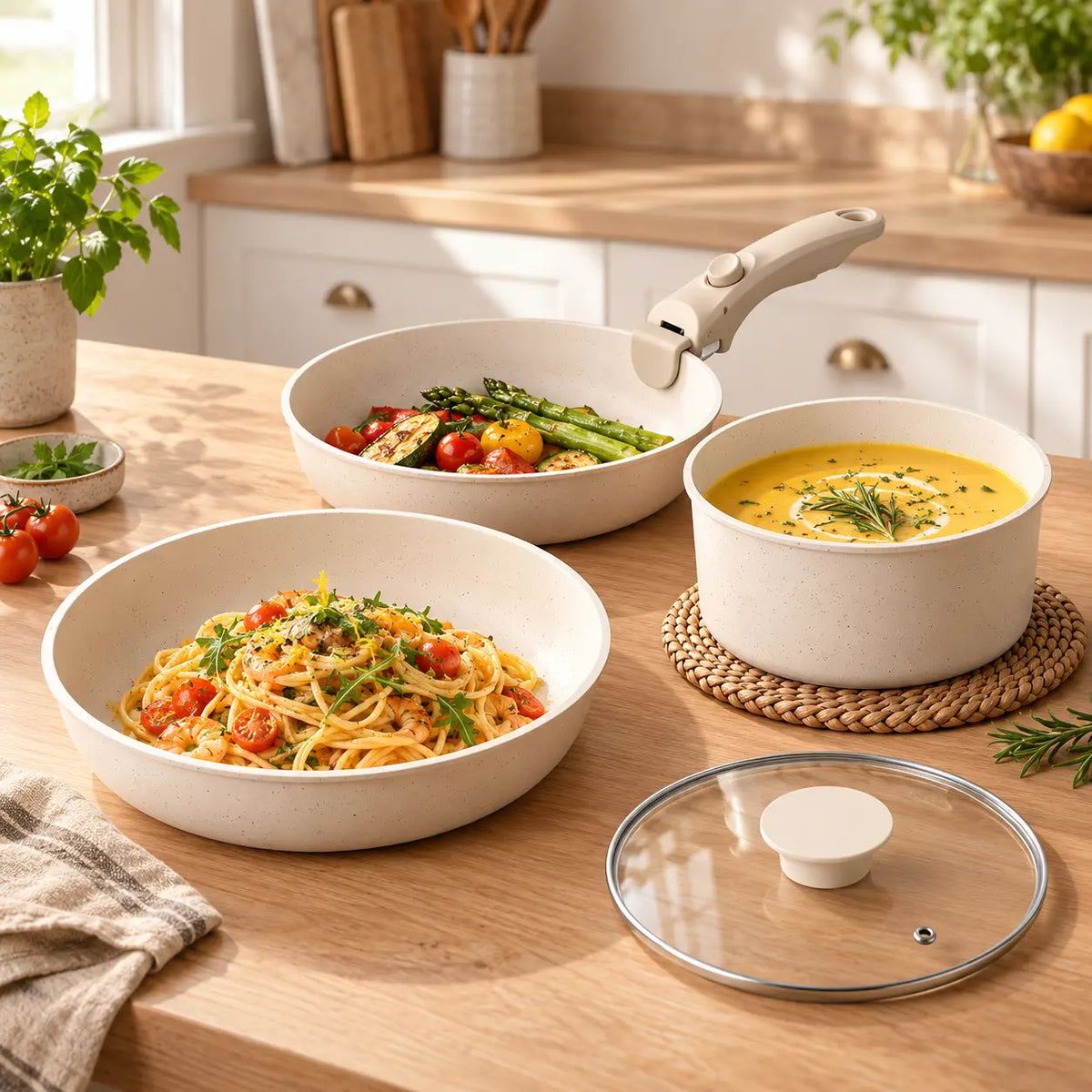 Gourmetific™ Cookware Set - Silver Touch