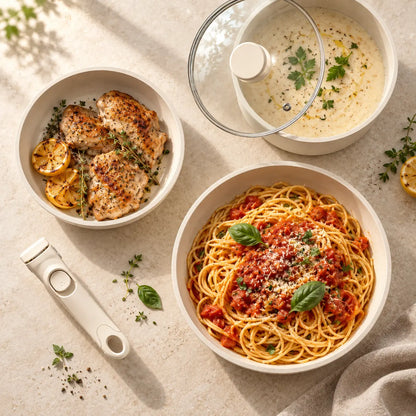 Gourmetific™ Cookware Set - Silver Touch