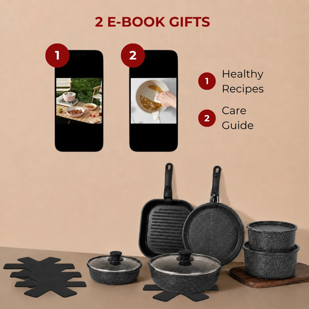 Gourmetific™ Silver Touch Cookware Set