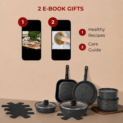 Gourmetific™ Silver Touch Cookware Set