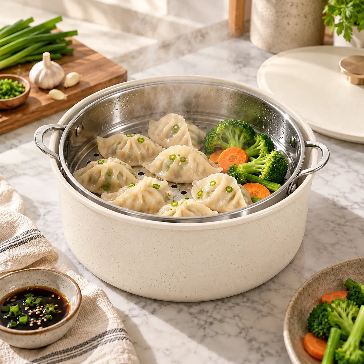 Gourmetific™ Steamer Duo