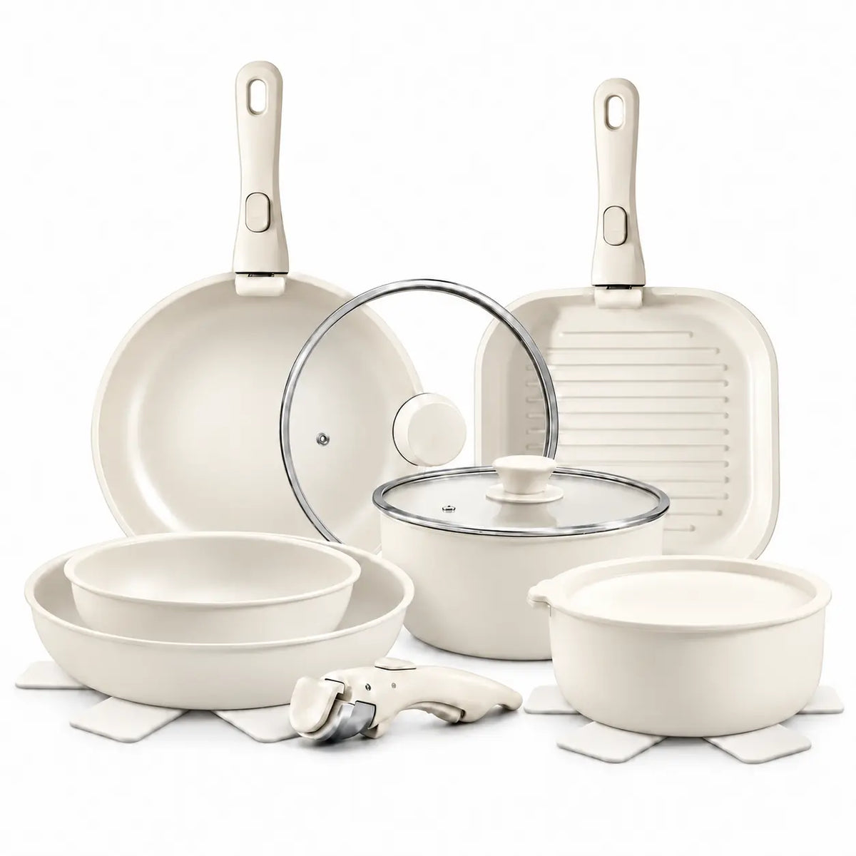 Gourmetific™ Cookware Set - Silver Touch
