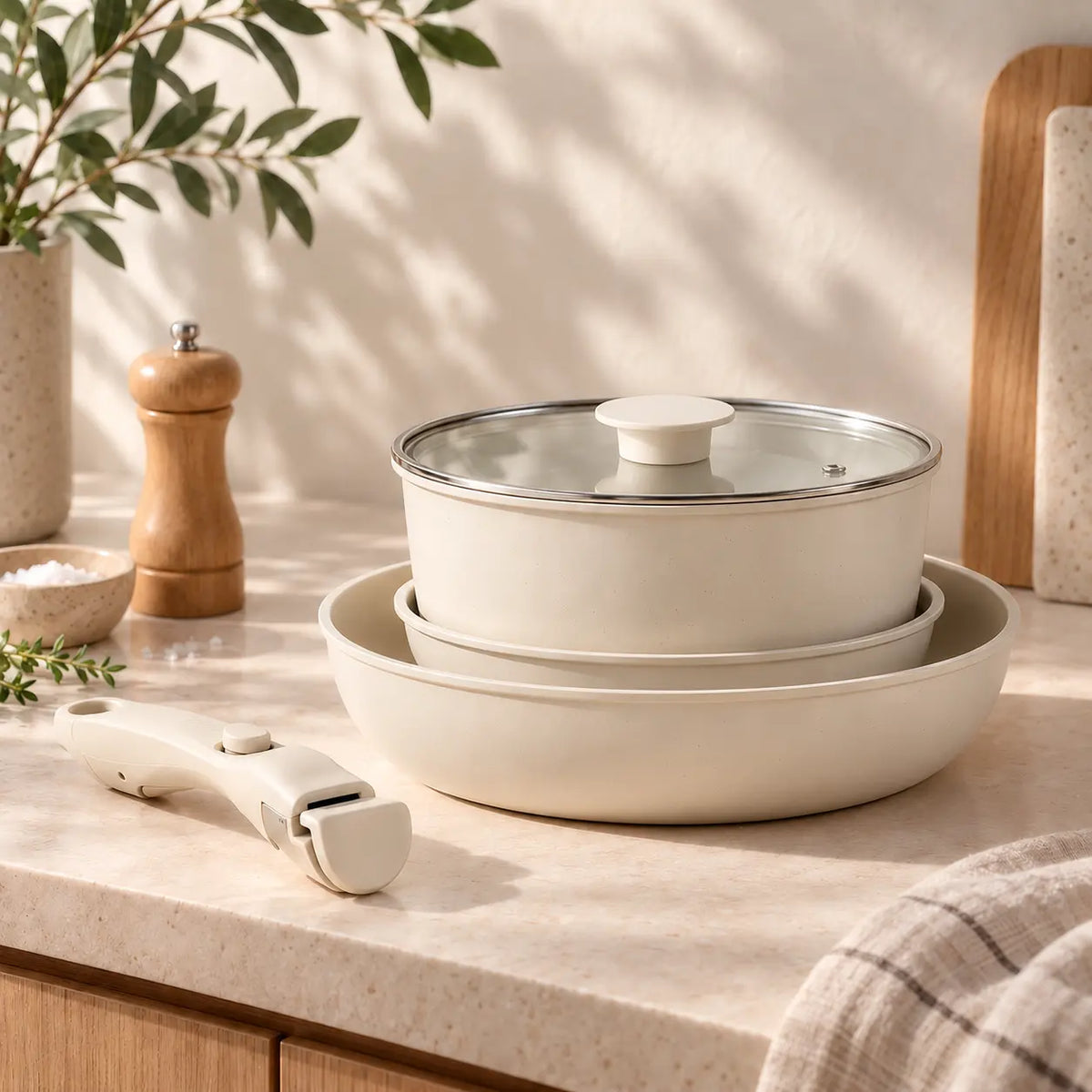 Gourmetific™ Cookware Set - Silver Touch