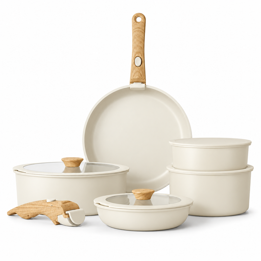 Gourmetific™ Cookware Set - Wooden Touch