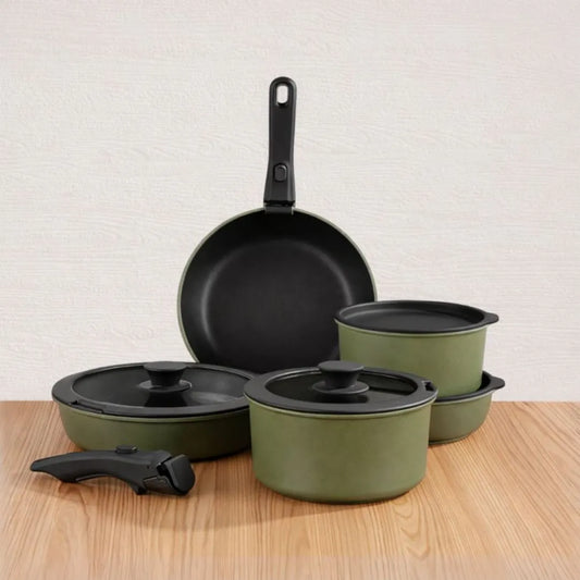 Gourmetific™ Cookware Set - Emerald Green