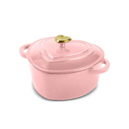 Gourmetific™ Heart-Shaped Cast Iron Pot
