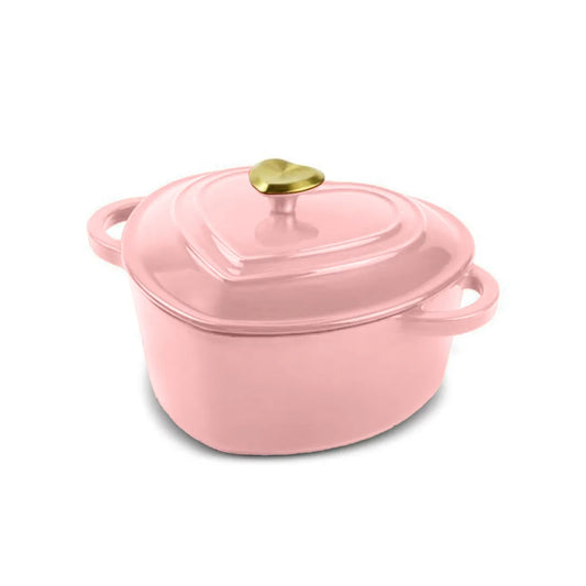 Gourmetific™ Heart-Shaped Cast Iron Pot