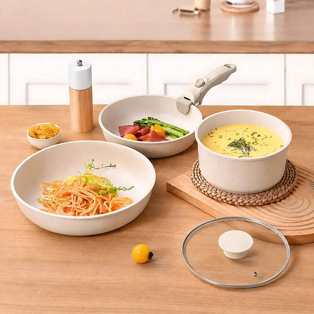 Gourmetific™ Silver Touch Cookware Set