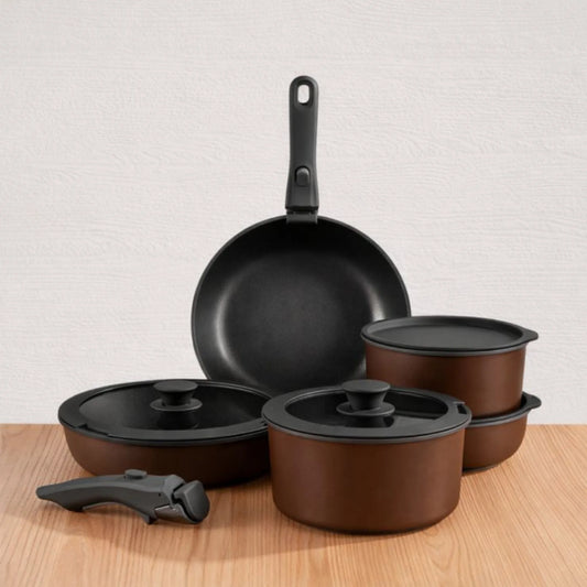 Gourmetific™ Cookware Set - Dune Taupe